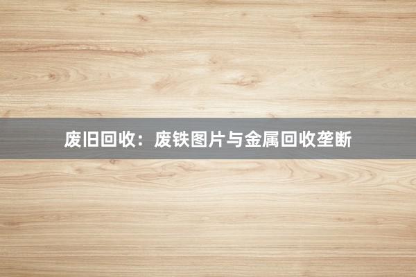 废旧回收：废铁图片与金属回收垄断